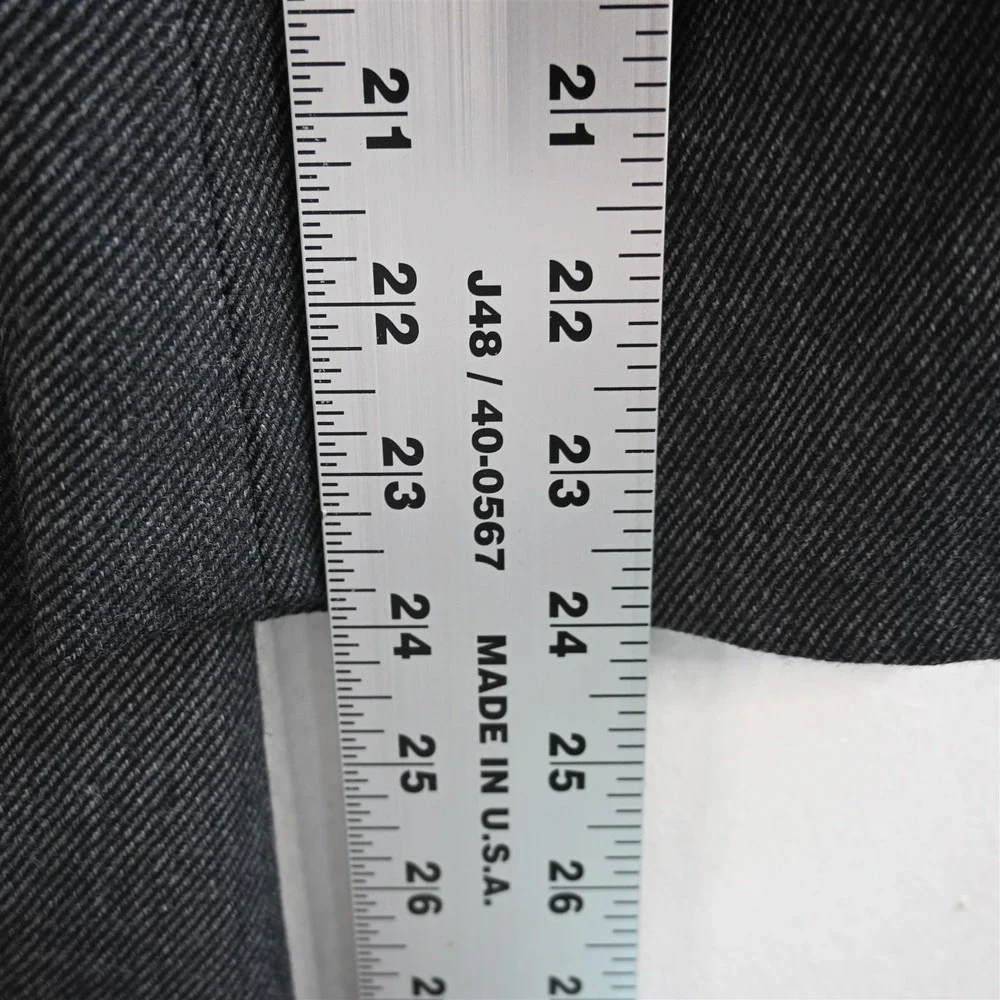 Stafford 46R‎ Gray Merino Wool Classic Mens Blazer Suit Jacket Sport Coat